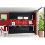 Cuisine quipe tara 260 cm noir laqu
