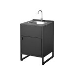 Cuisine ext�rieure acier �vier et 1 porte l60cm