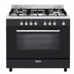 Cuisinire 90 x 60 cm glem ge960cvbk2 noir