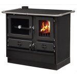 Cuisinire  bois magnum mbs en fonte sortie ct gauche - noir
