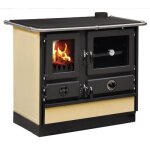Cuisinire  bois magnum thermo mbs en fonte bouilleur sortie ct droit - beige