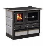 Cuisinire  bois magnum thermo mbs en fonte bouilleur sortie ct droit - pierre ollaire