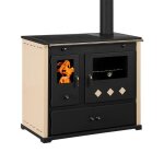 Cuisini�re � bois - prometey - praktik lux - 9. 5 kw - noir / beige - eco design - classe �nerg�tique ...