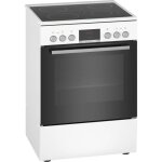 Cuisinire bosch serie 4 hkr39c220 - blanc - plaques vitrocramiques - four lectrique - 66l - lectronique ...