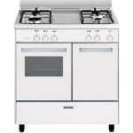 Glem cuisinière gaz 49l 4 feux blanc - ga85pmwh Glem cuisinière gaz 49l 4 feux blanc - ga85pmwh