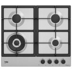 Cuisinire  gaz 4 brleurs inox - hiaw64225sx