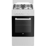 Cuisinire  gaz - beko - fsg522dwc - 4 foyers - 50 cm