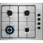 Cuisini�re � gaz electrolux egs6414x - 4 br�leurs - acier inoxydable - �maill� - rond