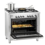 Cuisinire  gaz 5 feux et four multifonction - bartscher