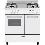 Cuisinière à gaz glem ga85pmwh - 4 feux - four à convection - volume 49 l Cuisinière à gaz glem ga85pmwh - 4 feux - four à convection - volume 49 l