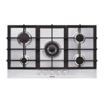 Cuisini�re � gaz glem gt955hix - acier inoxydable - int�gr� - 5 br�leurs - 100 w