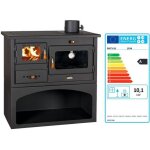 Cuisinire pole  bois chemine chauffage four prity 1p34 101kw eek - a - prity - noir - bois secs - ...