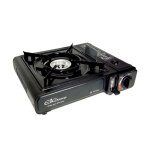 Cuisini�re touristique � gaz - elico - valise - cartouche 220g - allumage pi�zo�lectrique - valve de ...