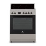 Cuisinière vitrocéramique continental edison cecv60fcs - 4 feux - l588 xp61 xh83 cm - silver Cuisinière vitrocéramique continental edison cecv60fcs - 4 feux - l588 xp61 xh83 cm - silver