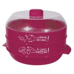 Cuit - vapeur  2 tages spcial micro - ondes 2. 4l fuschia