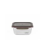 Cuitisan ? boite alimentaire rectangulaire en inox compatible au micro - ondes ? 980ml