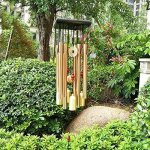 Cuivre monnaie olienne pendentif balcon jardin extrieur jardin dcoration de tuyau de tuyau mtal tremblemen ...