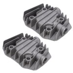Culasse de compresseur dair - qiilu - 2. 5 / 3p 48mm - thermique - 1 l - aluminium
