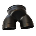 Culotte - aldes - 125 mm - raccordement 2 conduits - diam�tre 90 mm - vmc simple flux