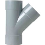 Culotte d�vacuation pvc � 45� girpi - diam�tre 100 mm