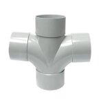 Culotte pvc double parallèle 87°30 mf Ø100 firs. . . Culotte pvc double parallèle 87°30 mf Ø100 firs. . .
