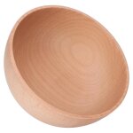 Cuque bol en bois rond bol rond en bois bol en bois de htre domestique pour servir salade fruits sauce ...