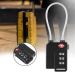 Cuque cadenas � fil dacier mot de passe � 3 chiffres tsa serrure � code douanier pour valise de voyage ...