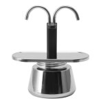 Cuque cafetière moka 2 tasses 100 ml moka pot double tête en acier inoxydable moka cafetière italienne ... Cuque cafetière moka 2 tasses 100 ml moka pot double tête en acier inoxydable moka cafetière italienne ...
