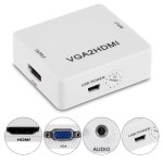 Cuque convertisseur de cordon mini convertisseur vga vers hdmi adaptateur 1080p vga2hdmi pour ordinateur ...