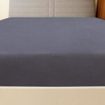 Drap - housse - cuque - cq003 - 90x200 cm - 100% coton - anthracite