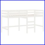 Lit mezzanine enfants - cuque - ab835893 - bois pin massif - 90x190 cm - blanc Lit mezzanine enfants - cuque - ab835893 - bois pin massif - 90x190 cm - blanc