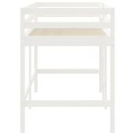 Lit mezzanine enfants - cuque - cq019 - bois pin massif - 90x190 cm - blanc Lit mezzanine enfants - cuque - cq019 - bois pin massif - 90x190 cm - blanc