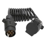 Prise de remorque - cuque - 7 broches - c�ble de 2 m�tres - connecteur standard europ�en - flexible