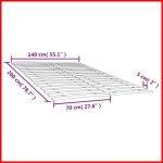 Sommier à lattes - cuque - 70x200 cm - bois de peuplier massif - 34 lattes - pliable Sommier à lattes - cuque - 70x200 cm - bois de peuplier massif - 34 lattes - pliable