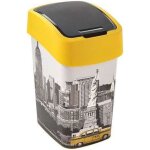 Curver 2045259 flip bin poubelle décoration new york plastique multicolore 25 l Curver 2045259 flip bin poubelle décoration new york plastique multicolore 25 l