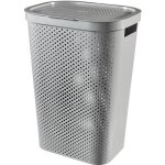 Curver coffre  linge infinity dots 60 l gris