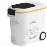 Curver conteneur  croquettes pour chien et chat avec roulettes 6 kg - 15l - le diner est servi