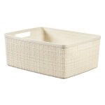 Curver pani�re en jute - rectangulaire m - 12 l - 100% recycl�