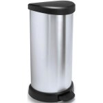 Curver poubelle � p�dale 40 l polypropyl�ne aspect m�tal 30 x 34 6363