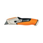 Cutter � lame r�tractable - fiskars - carbonmax - s�curit� optimale - lames durables - changement rapide ...