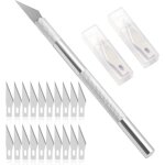 Cutter de pr�cision - professionnel - 20 lames rempla�ables - aluminium antid�rapant - l�ger 12g