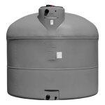 Cuve 2000l a�rienne de r�cup�ration deau - r�servoir cylindrique gris - elbi pa2000