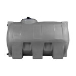 Cuve 300l a�rienne de r�cup�ration deau - r�servoir horizontal gris - elbi cho300