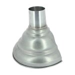 Cuvette 1 / 2 ronde de face en zinc �80