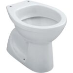 Cuvette wc sur pied - allia - publica - sortie arrire cache - fonctionnement  6 litres - blanc