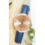 Montre femme - christian lacroix - rf x002 010721 - bracelet bleu - diamtre 3. 4 cm - style chic