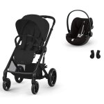 Cybex - poussette duo balios s lux + si�ge auto cloud g plus moon black