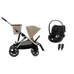 Cybex - poussette duo gazelle s + cloud g almond beige