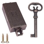 Serrure espagnolette - cyclingcolors - brun - cl de remplacement - meuble ancien - armoire gauche