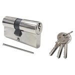 Cylindre europ�en 60mm (30x30) laiton poli + 3 cl�s